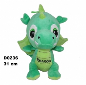 Smok "Kraków" ciemny zielony 31cm