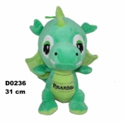 Smok "Kraków" ciemny zielony 31cm