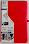 Kalendarz A6 Jazz czerwony tygodniowy (TDW) 2016