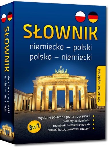 Słownik niemiecko-polski, polsko-niemiecki 3w1 (Uszkodzona okładka)