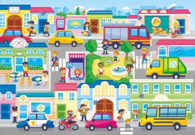 Puzzle SuperColor 104: In the City (27114)