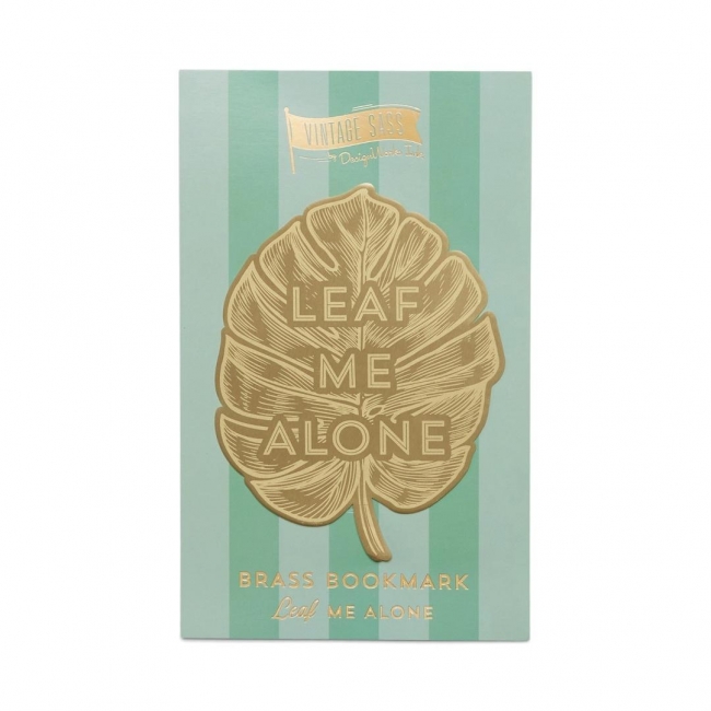 Zakładka do książek metalowa duża - Leaf Me Alone