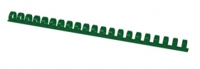 Plastikowe grzbiety do bindowania A4 14mm 100 sztuk zielone (20241415-02)