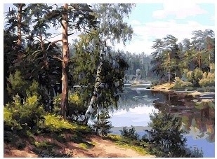 <img src='https://webimage.pl/pics/146/5/d5902444085146.jpg' style='height:440px' /> Diamentowa mozaika jeziorko w lesie NO-1008514