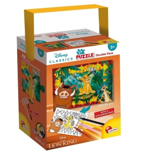 Puzzle mini 24 dwustronne w tubie Król Lew