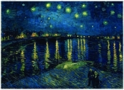 Puzzle 1000 Van Gogh. Gwieździsta noc nad Rodanem (156146) - RAP156146