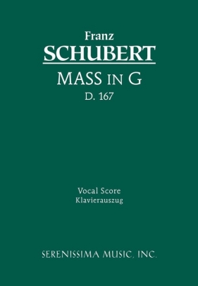 Mass in G, D. 167 - Vocal score - Schubert Franz
