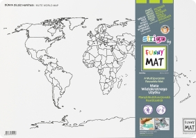 Mata transparentna Funny Mat - Mapa Świata Państwa