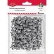 Styropianowe gwiazdki 20x18mm srebrne 60szt