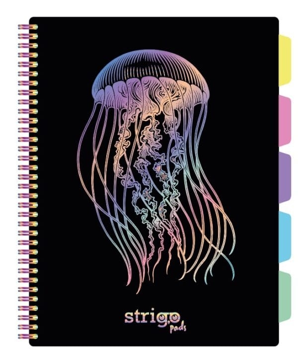 Kołozeszyt Strigo Pads Project Book A4 kratka Głębiny - Meduza