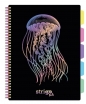 Kołozeszyt Strigo Pads Project Book A4 kratka Głębiny - Meduza