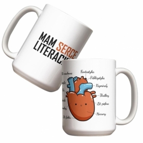 Kubek - Mam serce literackie 440ml
