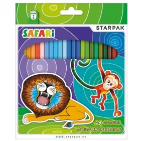Kredki ołówkowe 24 kolory Safari