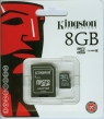 Kingston karta pamięci MicroSDHC 8GB Class 4