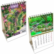 Kalendarz 2022 biurkowy pion mały Ogrody