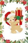 Karnet Boże Narodzenie - Ivory Teddy