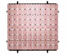Panel dekoracyjny różowy czarne tło typ B 30x30cm