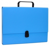 Teczka-pudełko Office Products A4 5cm z rączką z zamkiem niebieska (21187811-01)