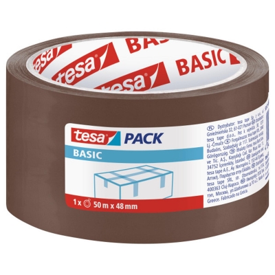 <img src='https://webimage.pl/pics/148/6/d4042448276148.jpg' style='height:440px' /> Taśma pakowa Tesapack Basic brązowa 50mx48mm