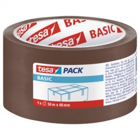 Taśma pakowa Tesapack Basic brązowa 50mx48mm