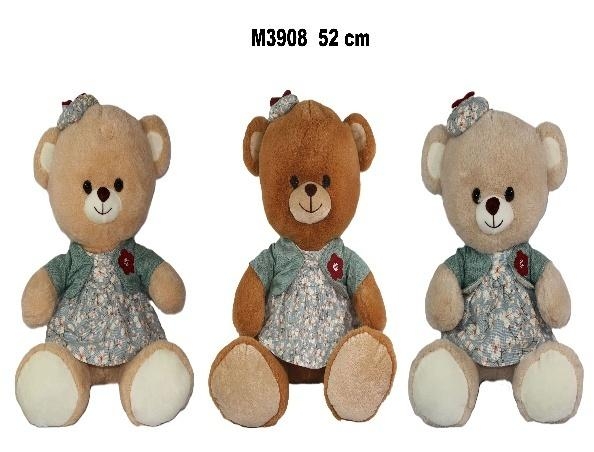 Miś w sukience 52cm MIX