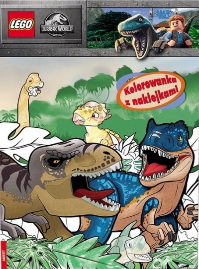 Lego Jurassic World. Kolorowanka z naklejkami