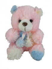 Miś Pastelowy różowy 22cm siedzący - <br />