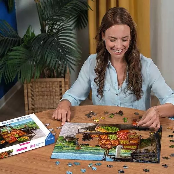 Ravensburger, Puzzle 500: Stragan z owocami (12001814)
