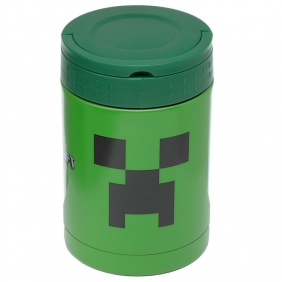 Pudełko termiczne na lunch / przekąski ze stali nierdzewnej 500ml - Minecraft Creeper