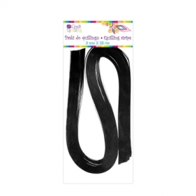 Paski do quillingu 3mm czarne 100szt.QGPQ-023