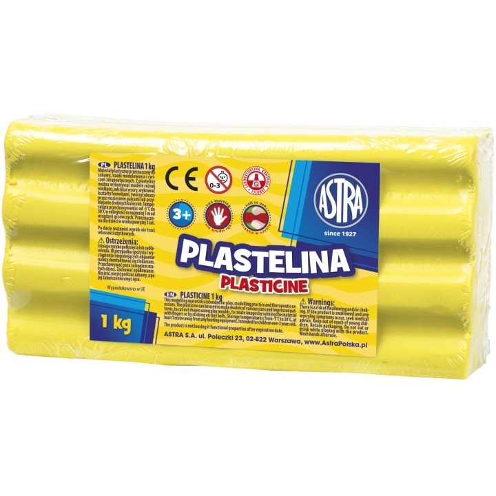 Plastelina Astra, 1 kg - cytrynowa (303111004)