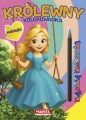 Kolorowanka z kredką tęczową i naklejkami. Królewny - Katarzyna Salamon