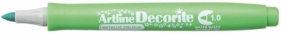 Marker permanentny Artline metaliczny decorite, zielony 1,0 mm pędzelek końcówka (AR-033 4 8)