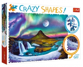 Trefl, Puzzle 600: Crazy Shapes! - Zorza nad Islandią (11114)