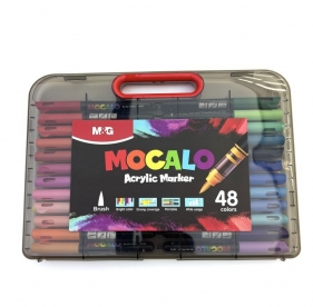 Marker akrylowy Mocalo pędzelkowy, 48 kolorów