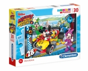 Puzzle SuperColor 30: Mickey i wyścigówka (08514)