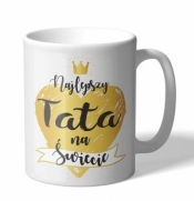 Kubek TATA - Najlepszy tata na świecie - serce (Q 702)