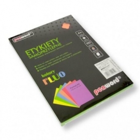 Etykiety samoprzylepne A4 fluo pomarańczowe 100ark