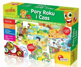 Carotina Pory roku i czas - Gra edukacyjna (PL61150) (Zgnieciony kartonik)