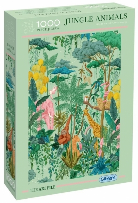Puzzle 1000 Zwierzęta w dżungli