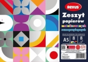Zeszyt papierów kolor samoprzylep. A5/8K (10szt)