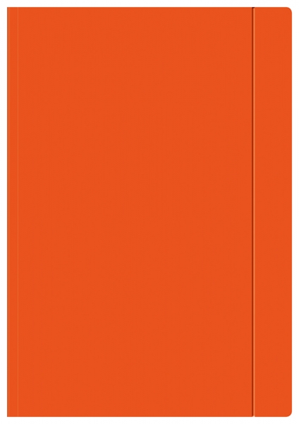 Teczka z gumką A4+ - Fluo pomarańczowa