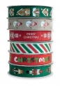 Wstążka rypsowa 3 m - Christmas, 1 szt.