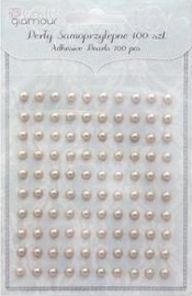 Perły samoprzylepne 5 mm Beige 100 szt