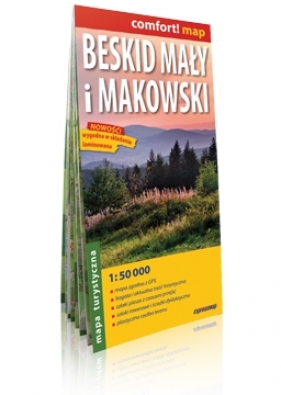 Beskid Mały i Makowski laminowana mapa turystyczna 1:50 000 - Opracowanie zbiorowe
