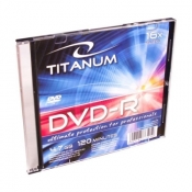 Płyta DVD-R Titanum 4,7 GB x 16 - w pudełku Slim (1285)