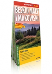 Beskid Mały i Makowski laminowana mapa turystyczna 1:50 000 - Praca zbiorowa