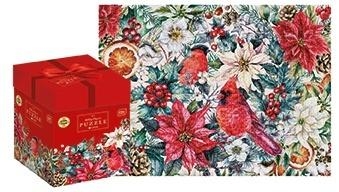 Puzzle 1000 Christmas Flowers Holiday Elegance