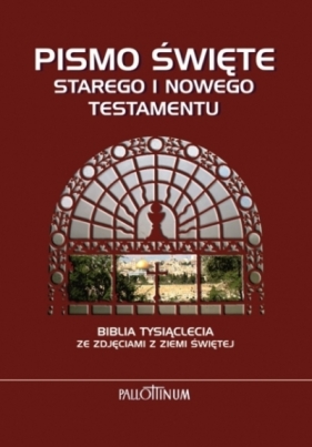 Biblia Tysiąclecia ze zdj. z Ziemi Św.