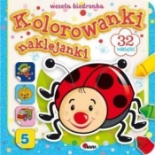 Kolorowanki naklejanki 5 Wesoła biedronka - <br />